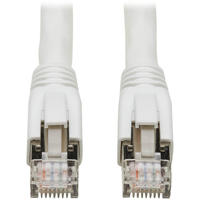 Tripp Lite Cat8 Patch Cable 25G-40G Certified Snagless M-M PoE White 30ft - American Tech Depot