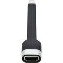 Tripp Lite U444-F5N-HDR USB-C to HDMI Flat Adapter Cable, M-F, Black, 5 in. - American Tech Depot