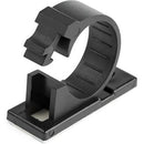 StarTech.com 100 Self Adhesive Cable Management Clips - Ethernet-Network Cable-Office Desk Cord Organizer - Sticky Wire Holder-Clamp Black