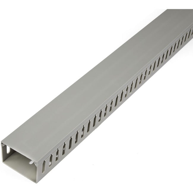 StarTech.com Cable Management Raceway with Cover 3"(75mm)W x 2"(50mm)H, 6.5ft(2m) length, 3-8"(8mm) Slots, Wall Wire Duct, UL Listed