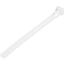 StarTech.com 5"(12cm) Reusable Cable Ties, 1-1-8"(30mm) Dia. 50lb(22Kg) Tensile Strength, Nylon, In-Outdoor, UL Listed, 100 Pack, White