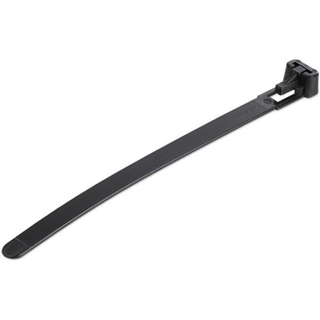 StarTech.com 5"(12cm) Reusable Cable Ties, 1-1-8"(30mm) Dia. 50lb(22Kg) Tensile Strength, Nylon, In-Outdoor, UL Listed, 100 Pack, Black