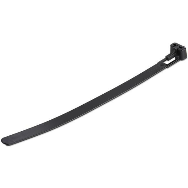 StarTech.com 6"(15cm) Reusable Cable Ties, 1-3-8"(35mm) Dia. 50lb(22Kg) Tensile Strength, Nylon, In-Outdoor, UL Listed, 100 Pack, Black