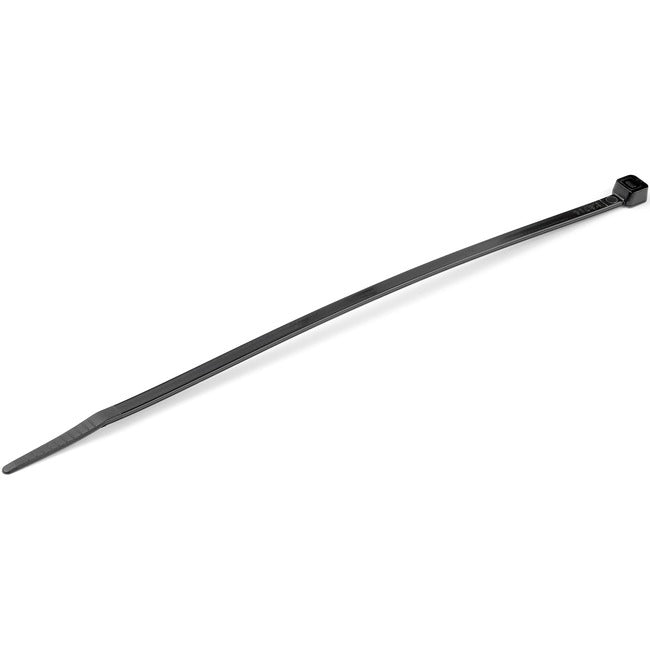 StarTech.com 8"(20cm) Cable Ties, 2-1-8"(55mm) Dia, 50lb(22kg) Tensile Strength, Nylon Self Locking Zip Ties, UL Listed, 100 Pack, Black