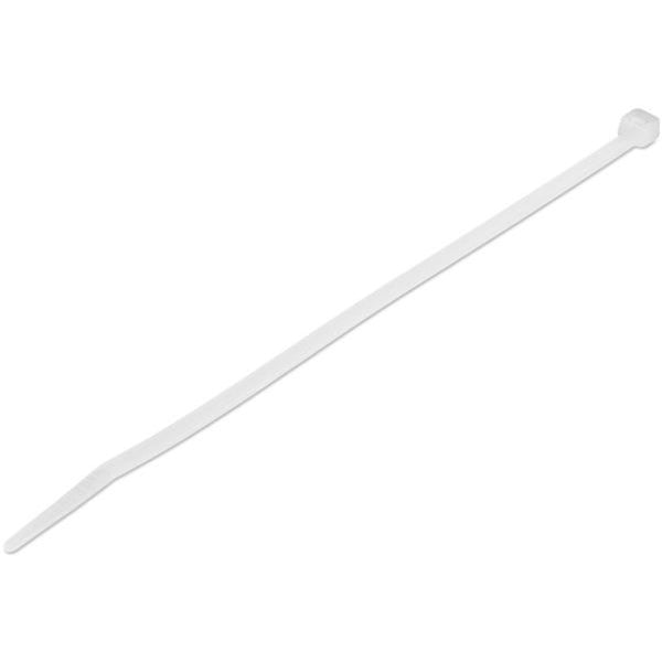 StarTech.com 8"(20cm) Cable Ties, 2-1-8"(55mm) Dia, 50lb(22kg) Tensile Strength, Nylon Self Locking Zip Ties, UL Listed, 100 Pack, White