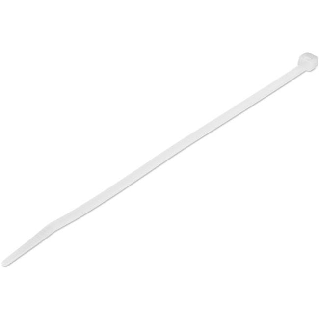 StarTech.com 8"(20cm) Cable Ties, 2-1-8"(55mm) Dia, 50lb(22kg) Tensile Strength, Nylon Self Locking Zip Ties, UL Listed, 100 Pack, White