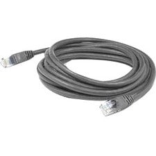 AddOn 50ft RJ-45 (Male) to RJ-45 (Male) Gray Cat6A UTP PVC Copper Patch Cable - American Tech Depot