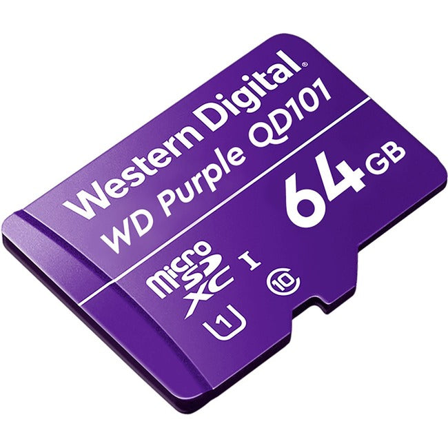WD Purple WDD064G1P0C 64 GB Class 10-UHS-I (U1) microSDXC