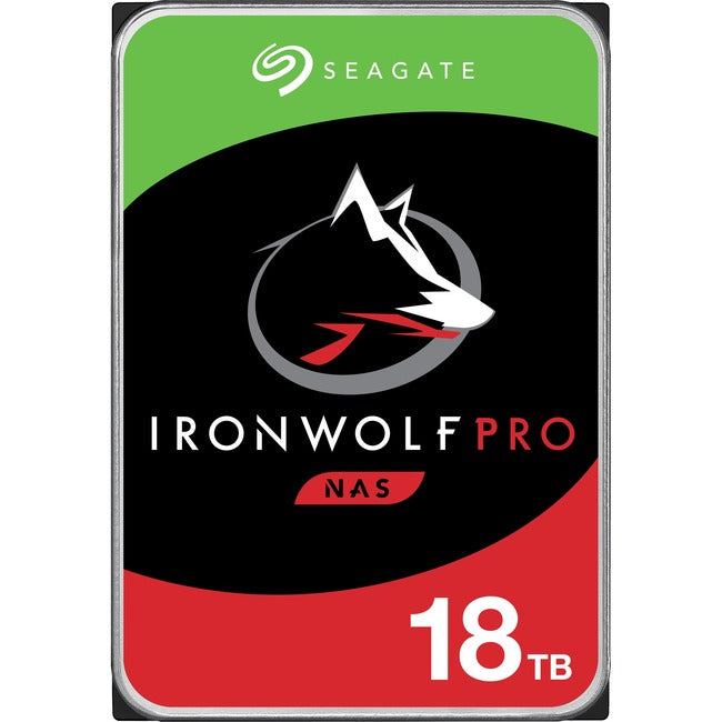 Seagate IronWolf Pro ST18000NE000 18 TB Hard Drive - 3.5" Internal - SATA (SATA-600) - Conventional Magnetic Recording (CMR) Method