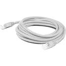 AddOn 150ft RJ-45 (Male) to RJ-45 (Male) White Cat6A UTP PVC Copper Patch Cable