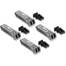 TRENDnet SFP Multi-Mode LC Module 4-Pack, TEG-MGBSX-4, Transmission Up to 550m (1804 Ft), Mini-GBIC, Hot Pluggable, IEEE 802.3z Gigabit Ethernet, Supports Up to 1.25 Gbps, Lifetime Protection