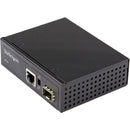 StarTech.com PoE+ Industrial Fiber to Ethernet Media Converter 60W - SFP to RJ45 - SM-MM Fiber to Gigabit Copper IP-30
