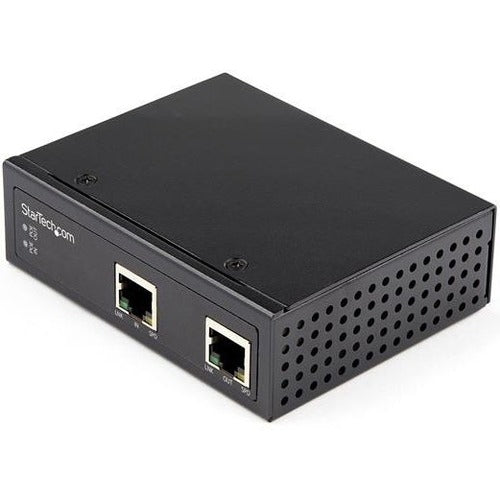 StarTech.com Industrial Gigabit PoE Extender - 60W 802.3bt PoE++ 100m-330ft - Power Over Ethernet Network Range Extender - IP-30 Hardened