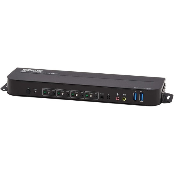Tripp Lite DisplayPort USB KVM Switch 4-Port 4K 60Hz HDR DP 1.4 USB Sharing