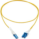 Tripp Lite N381L-01M 400Gb Duplex Singlemode 8.3-125 OS2 Fiber Optic Cable, Yellow, 1 m - American Tech Depot