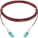 Tripp Lite N822C-05M-MG 400Gb Duplex Multimode 50-125 OM4 Fiber Optic Cable, Magenta, 5 m - American Tech Depot