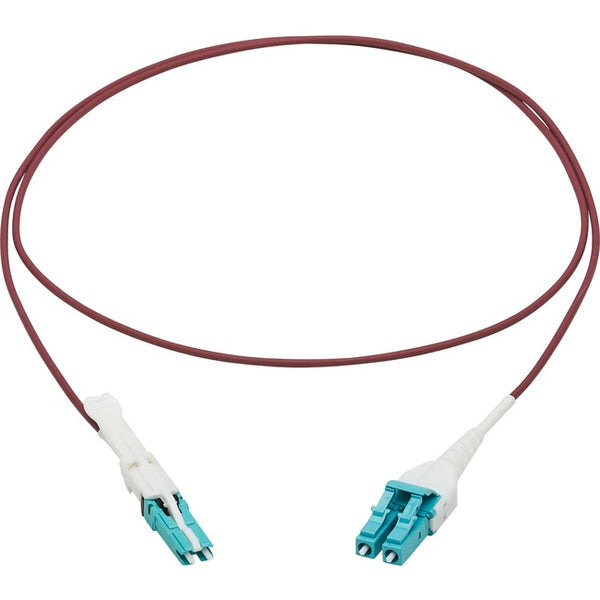 Tripp Lite N822L-01M-MG 400Gb Duplex Multimode 50-125 OM4 Fiber Optic Cable, Magenta, 1 m - American Tech Depot