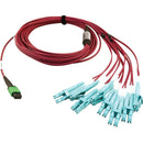 Tripp Lite N846D-05M-16EMG 400G Multimode 50-125 OM4 Fiber Optic Cable, Magenta, 5 m - American Tech Depot