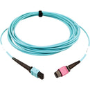 Tripp Lite N846D-05M-24DAQ 400G Multimode 50-125 OM4 Fiber Optic Cable, Aqua, 5 m - American Tech Depot