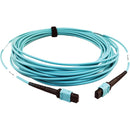 Tripp Lite N846D-10M-24AAQ 400G Multimode 50-125 OM4 Fiber Optic Cable, Aqua, 10 m - American Tech Depot