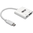 Tripp Lite U444-06N-DP8WC USB-C to DisplayPort Adapter Cable, M-F, White, 6 in. - American Tech Depot