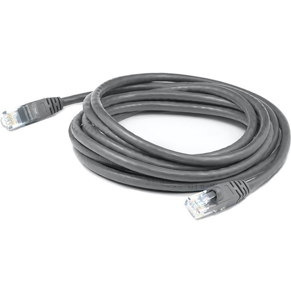 AddOn 2ft RJ-45 (Male) to RJ-45 (Male) Straight Gray Cat6A UTP PVC Copper Patch Cable