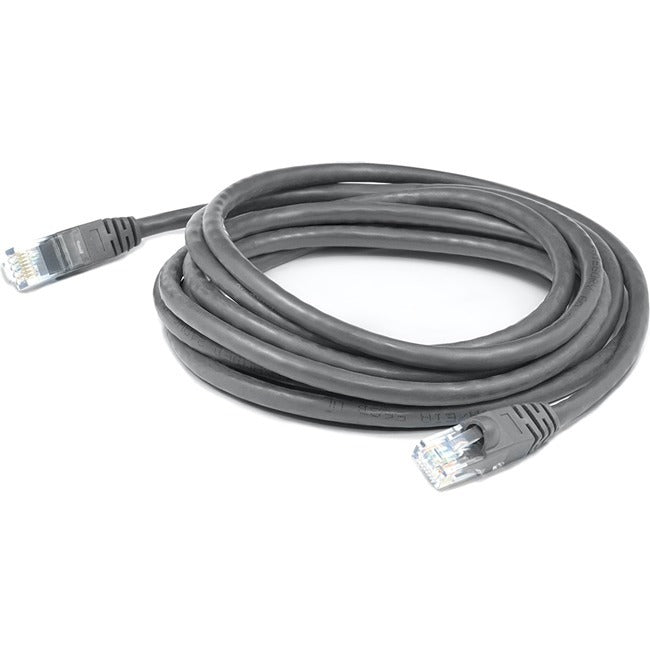 AddOn 2ft RJ-45 (Male) to RJ-45 (Male) Straight Gray Cat6A UTP PVC Copper Patch Cable