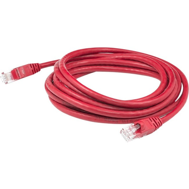 AddOn 7ft RJ-45 (Male) to RJ-45 (Male) Straight Red Cat6A UTP PVC Copper Patch Cable - American Tech Depot