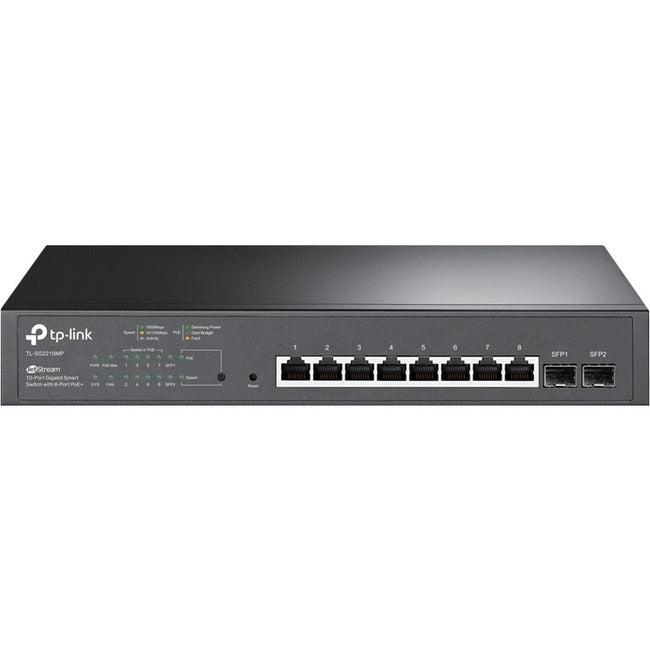 TP-Link JetStream 10-Port Gigabit Smart Switch with 8-Port PoE+
