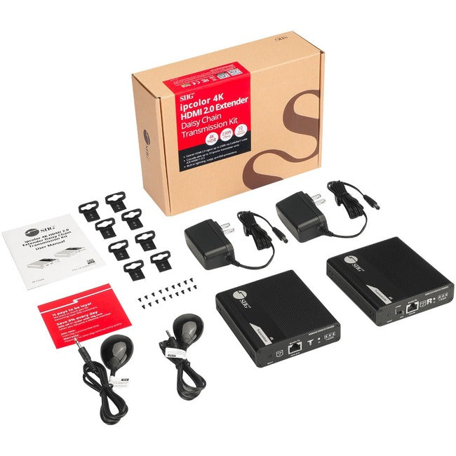 SIIG ipcolor 4K HDMI 2.0 Extender Daisy Chain Transmission Kit - 230ft