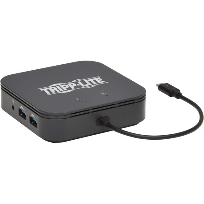 Tripp Lite Thunderbolt 3 Dock Dual Display 8k DisplayPort, 4k HDMI, USB-A Hub, Gigabit Ethernet