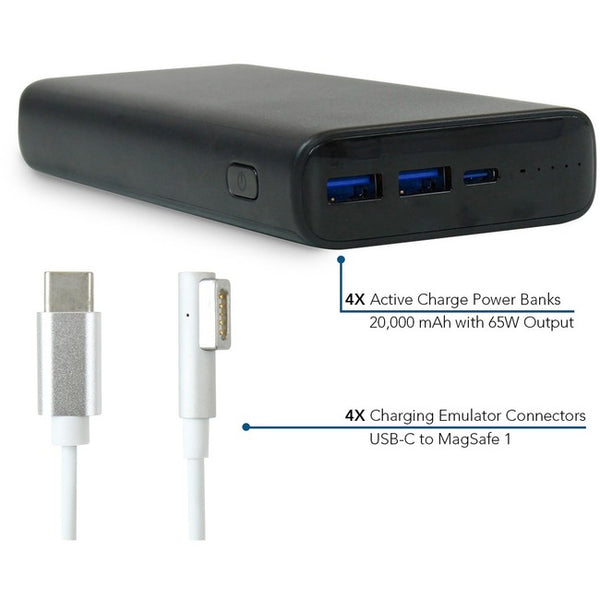 JAR Systems Active Charge Power Bank 4-Pack with Apple MagSafe 1 Connectors 4-Pack
