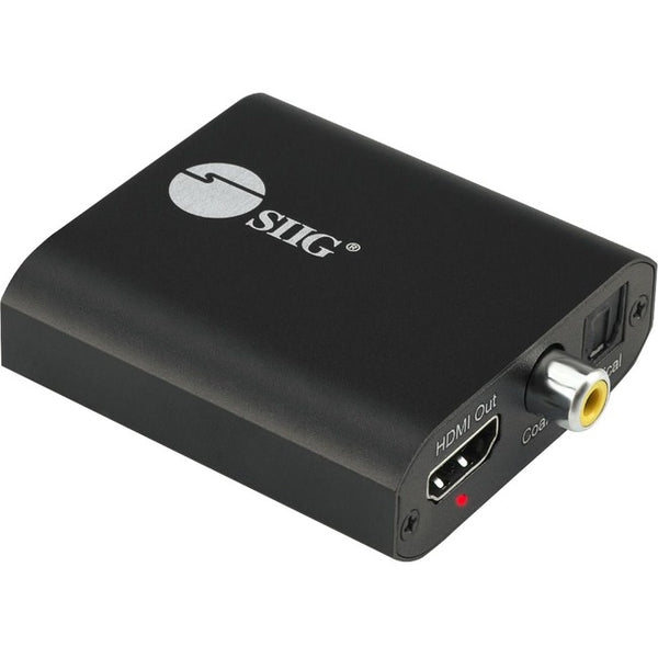 SIIG 4K HDMI with Audio Extractor Converter - Analog Stereo, Toslink Optical, Coaxial S-PDIF