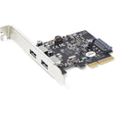 StarTech.com 2-Port USB PCIe Card 10Gbps-port - USB 3.1-3.2 Gen 2 Type-A PCI Express 3.0 x2 Host Controller Expansion Card - Windows-Linux