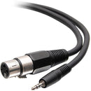 C2G 18in 3.5mm TRS 3 Position Balanced to XLR Cable - M-F