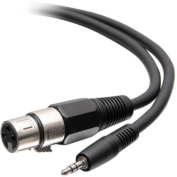 C2G 18in 3.5mm TRS 3 Position Balanced to XLR Cable - M-F