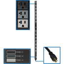 Tripp Lite PDU 3-Phase Basic 120V 5.7kW 42 5-15-20R 208V L21-20P 70in 0URM