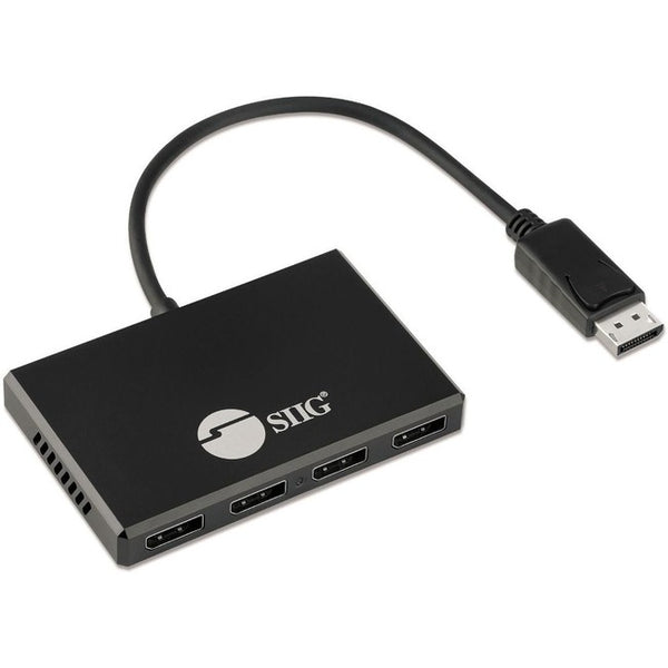 4 Port DisplayPort 1.4 to DisplayPort MST Hub Splitter