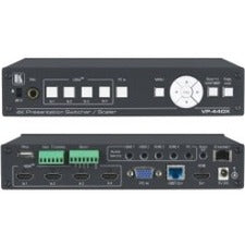 Kramer 18G 4K Presentation Switcher-Scaler with HDBaseT & HDMI Simultaneous Outputs