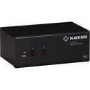 Black Box KVM Switch - 2-Port, Dual-Monitor, HDMI 2.0, 4K 60Hz, USB 3.0 Hub, Audio