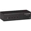 Black Box KVM Switch - Dual-Monitor, DisplayPort 1.2, 4K 60Hz, USB 3.0 Hub, Audio
