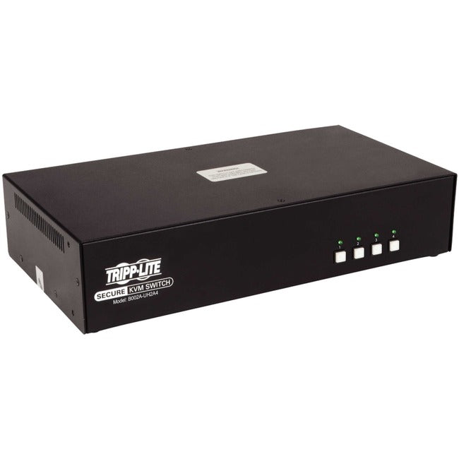 Tripp Lite Secure KVM Switch 4-Port Dual-Monitor HDMI 4K30Hz NIAP PP3.0 TAA