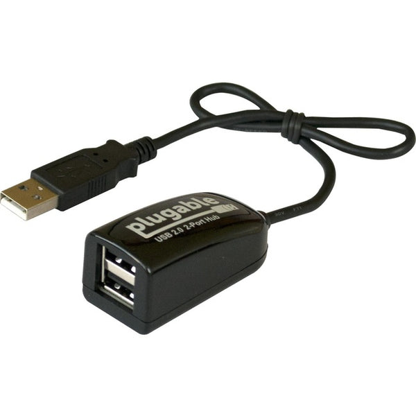 Plugable USB 2.0 2-Port High Speed Ultra Compact Hub Splitter