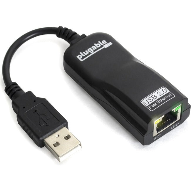 Plugable USB 2.0 to Ethernet Fast 10-100 LAN Wired Network Adapter