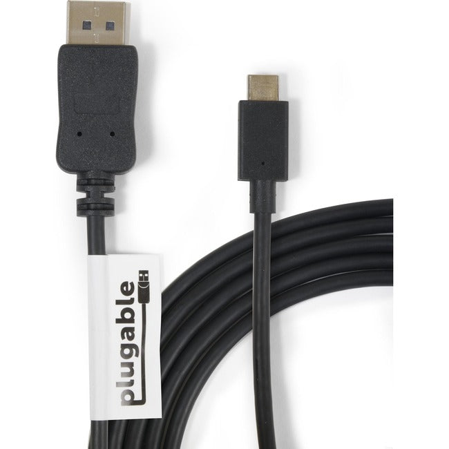 Plugable USB C to DisplayPort Adapter - 6ft (1.8m) Adapter Cable