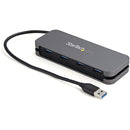 StarTech.com 4 Port USB 3.0 Hub, 4x USB-A, 5Gbps Laptop-Desktop USB Type-A Hub, USB Bus Powered, 28cm Long Cable with Cable Management