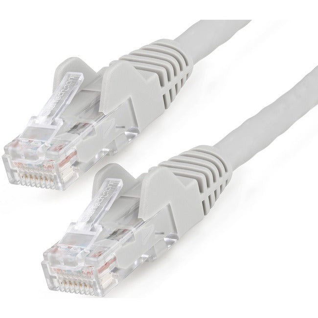 StarTech.com 4.6m(15ft) CAT6 Ethernet Cable, LSZH (Low Smoke Zero Halogen) 10 GbE Snagless 100W PoE UTP RJ45 Gray Network Patch Cord, ETL