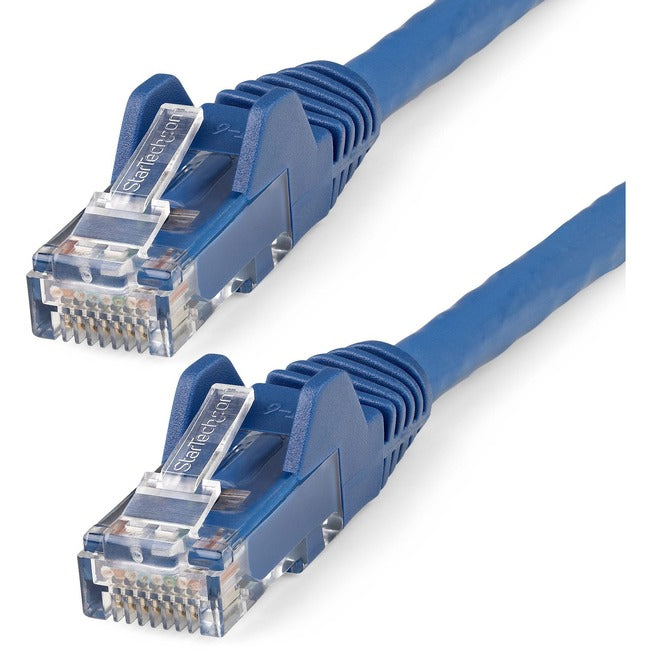 StarTech.com 3ft (90cm) CAT6 Ethernet Cable, LSZH (Low Smoke Zero Halogen) 10 GbE Snagless 100W PoE UTP RJ45 Blue Network Patch Cord, ETL