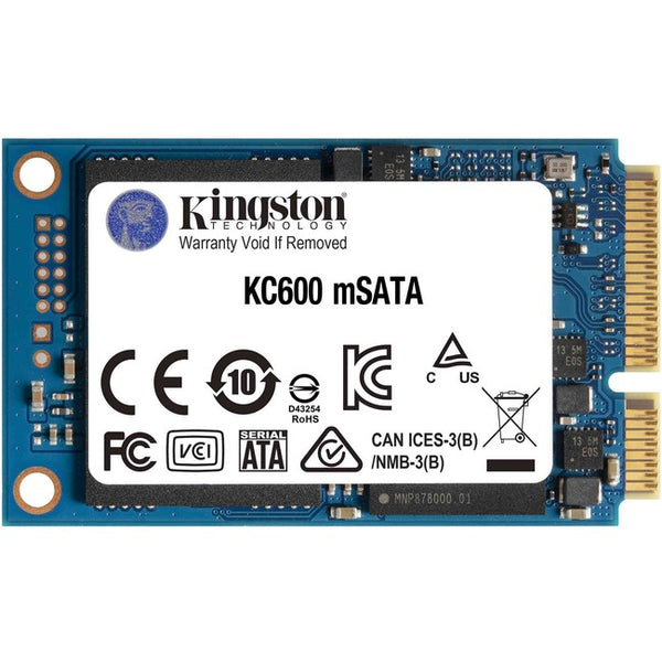 Kingston KC600 512 GB Solid State Drive - mSATA Internal - SATA (SATA-600)
