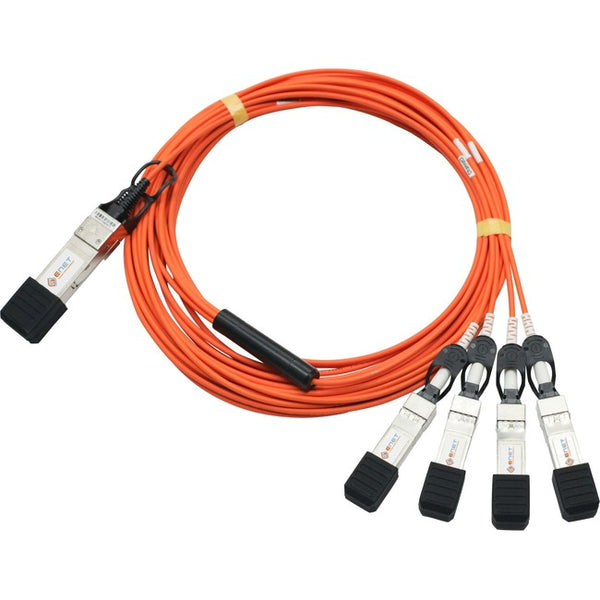 ENET Cisco QSFP-4X10G-AOC7M Compatible TAA Compliant Functionally Identical 40G QSFP+ to (4) SFP+ Active Optical (AOC) Breakout Cable 7m